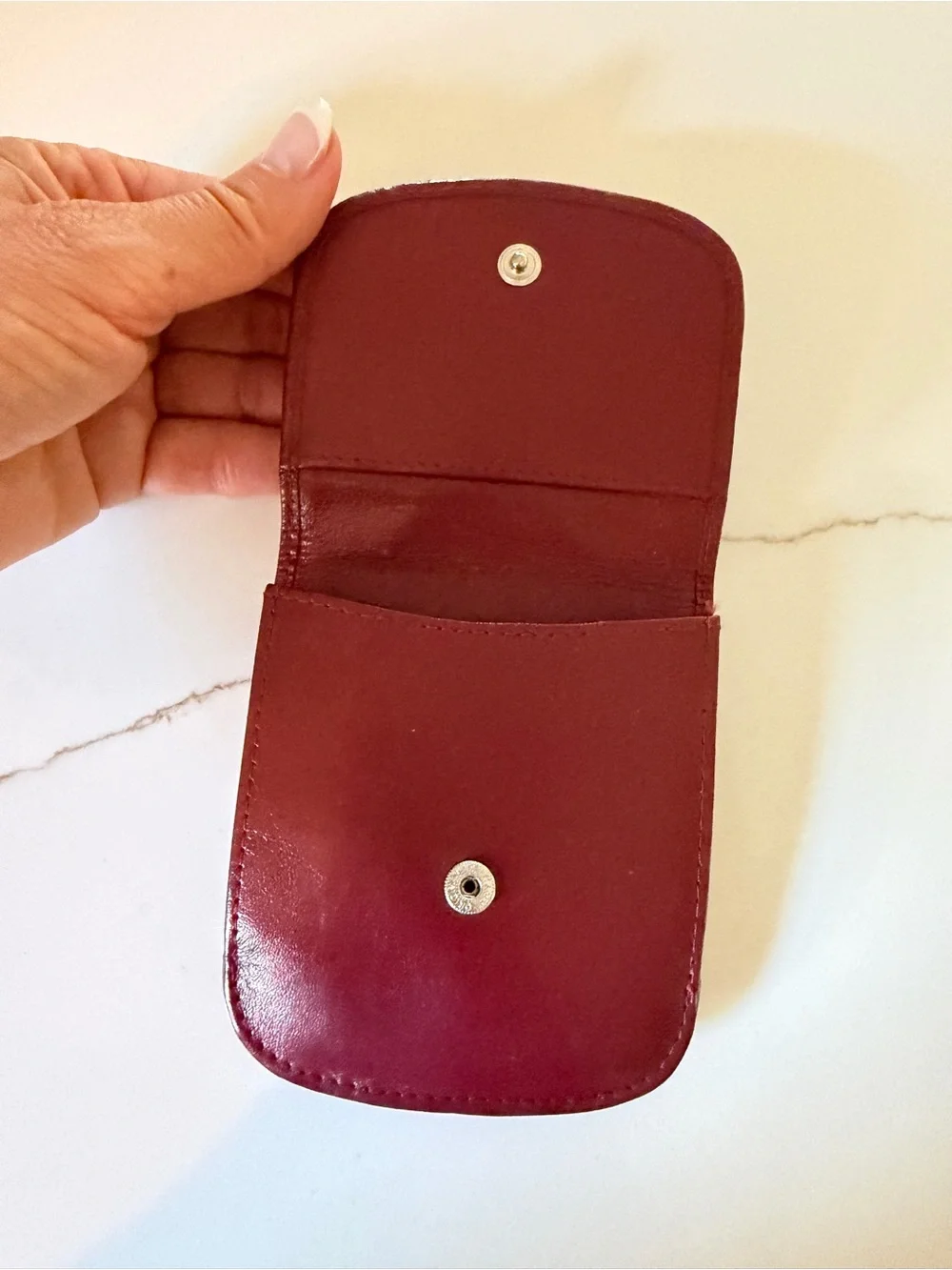 Taxi Wallet one world one wallet Compact red  Leather Coin Pouch